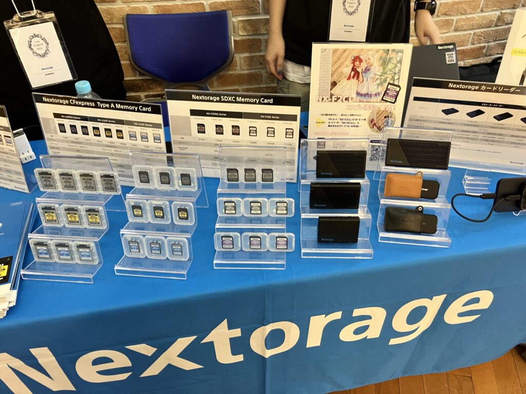 『Legacy 2025』に出展されたnextorageの製品たち。